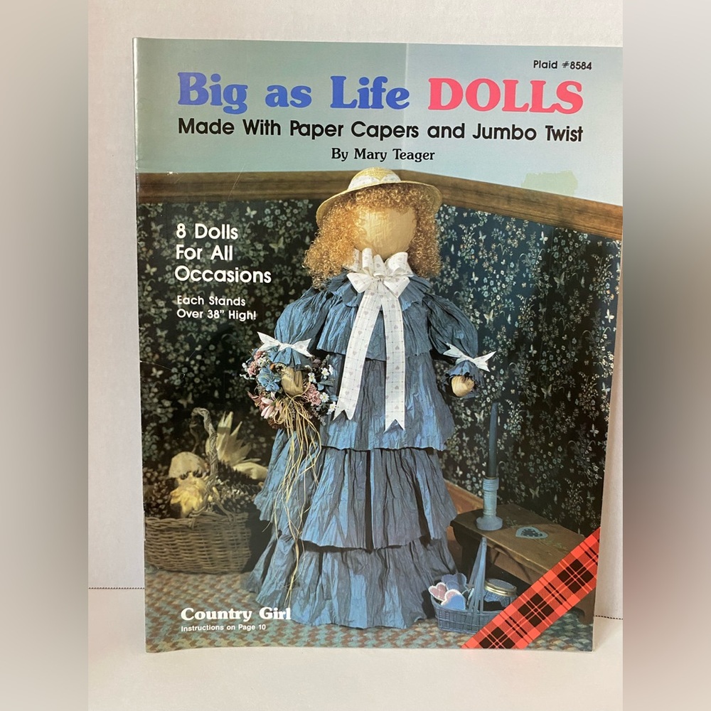 Vintage 1990 Big as Life Dolls Booklet by Mary Teager